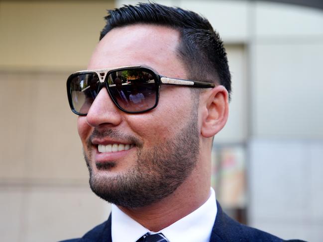 Salim Mehajer leaves the NSW Civil and Administration Tribunal held at JMT Building. The NSW Office of Local Government has taken Salim Mehajer to court over claims he voted on matters of land and size issues of properties at at least three meetings without disclosing private interests.