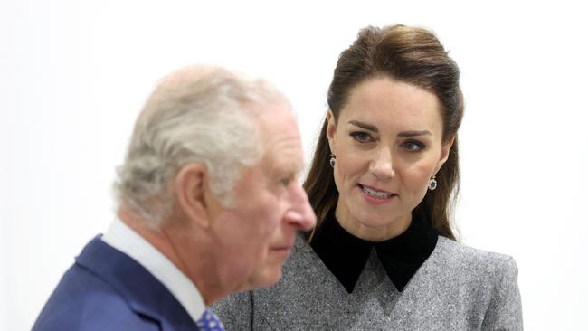 King Charles III and Princess Catherine, The King will attend hospital next week for a corrective procedure to treat an enlarged prostate, Buckingham Palace says, as Kensington Palace says the Princess of Wales is facing up to two weeks in hospital after undergoing successful abdominal surgery. Picture: Pool/AFP