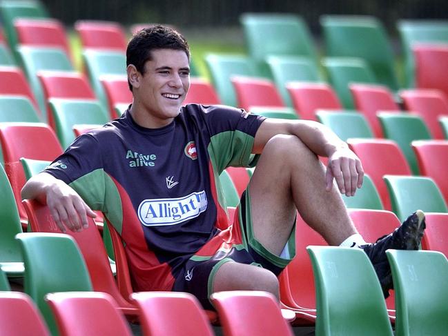 Damon Alley-Tovio during his Rabbitohs days. Picture: Stephen Cooper