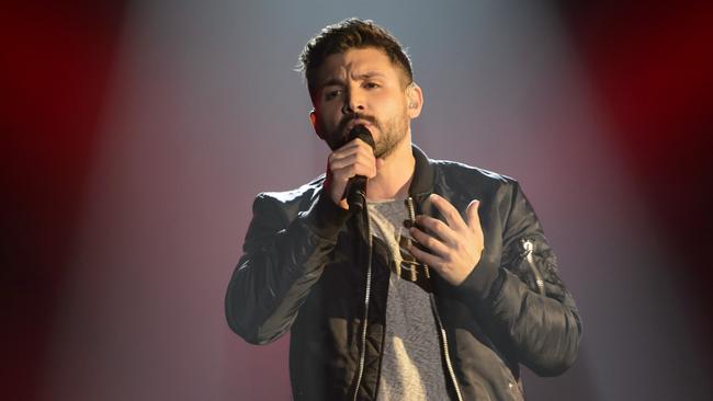 Alfie Arcuri performing on <i>The Voice. </i>Picture: Nine Network Australia