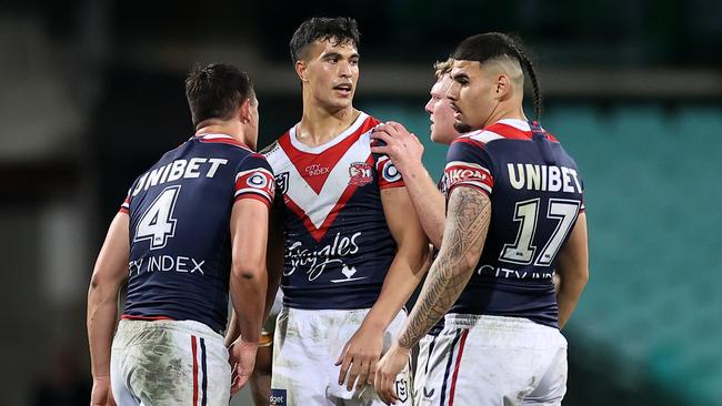 Joseph Suaalii has been a revelation at the Roosters. Picture: Cameron Spencer/Getty Images