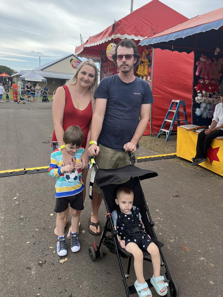 Louann Bartlett, Hunter Spalding, Steven Spalding and Noah Spalding take in the sights and sounds of the show.