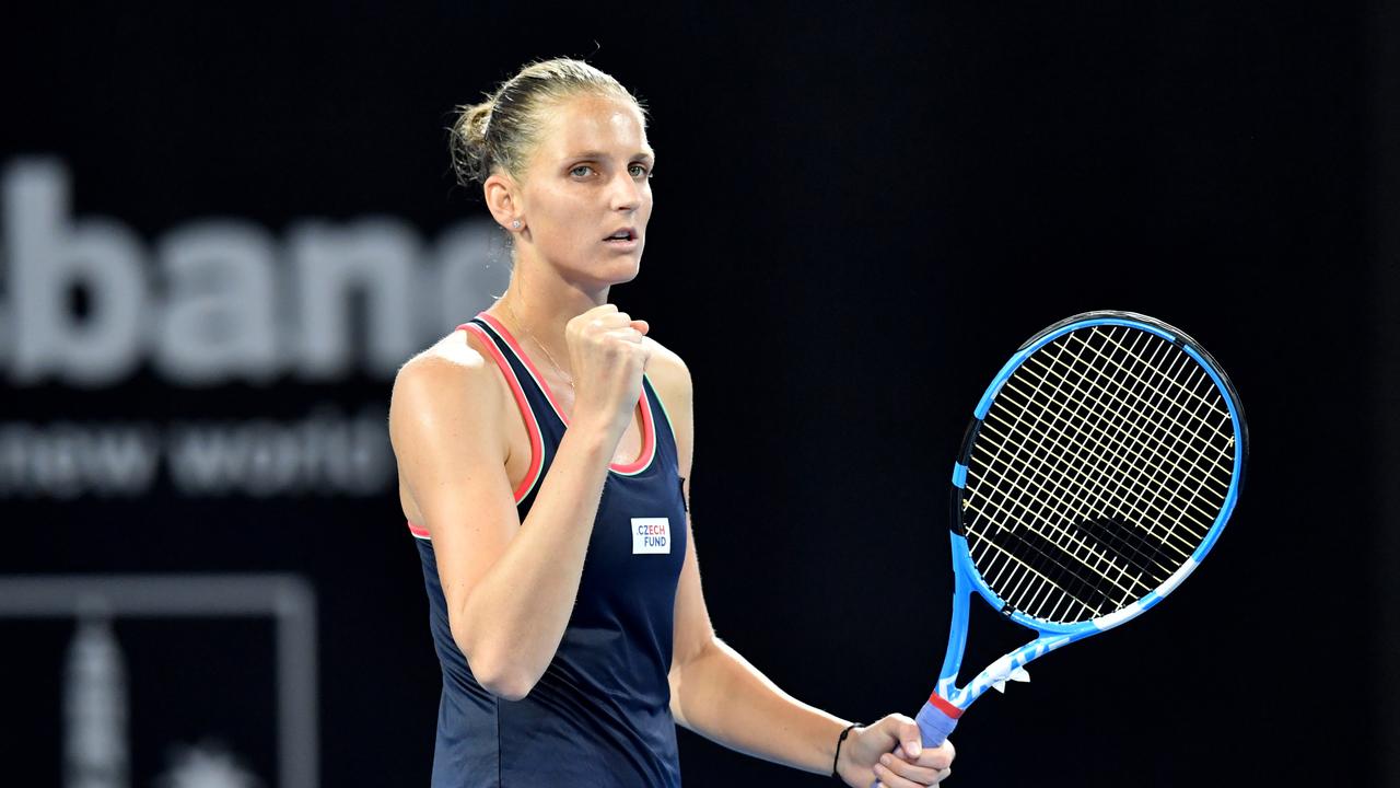 Karolina Pliskova won her second Brisbane title. Photo: AAP Image/Darren England