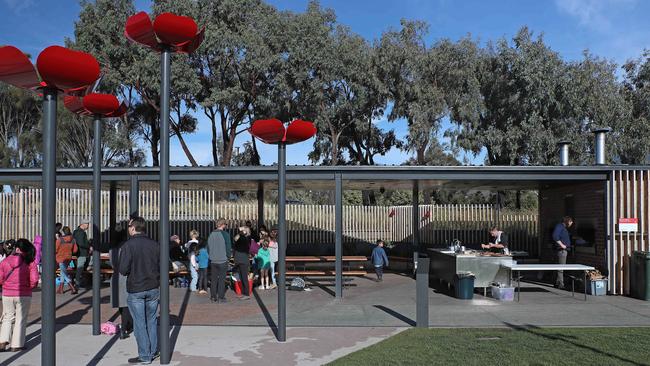 A community bake day at the wood-fired ovens on the Queens Domain in Hobart. Picture: LUKE BOWDEN