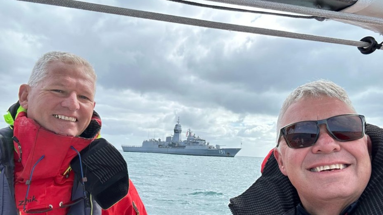 The intrepid sailors at sea. Picture: Supplied