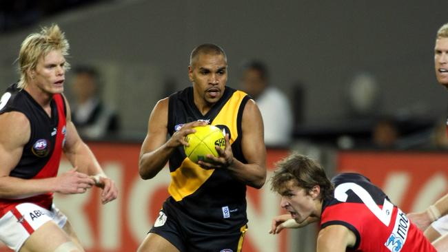 Andrew Krakouer playing for Richmond in the Dreamtime game. Picture: Herald Sun