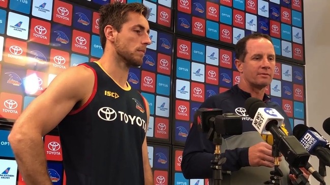 Retiring Crow Richard Douglas speaks ahead of his last AFL match on Sunday