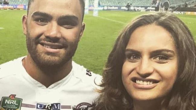 Manly star Dylan Walker with sister Jade.