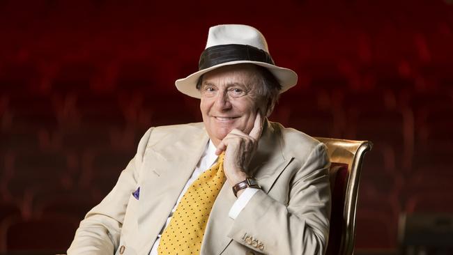 Barry Humphries pictured at the Adelaide Cabaret Festival in 2015.