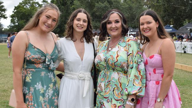 Sydney, Claire, Jo and Taylah at the Rockhampton Jaguar Land Rover Pop-Up Polo on June 3, 2023. Picture: Aden Stokes