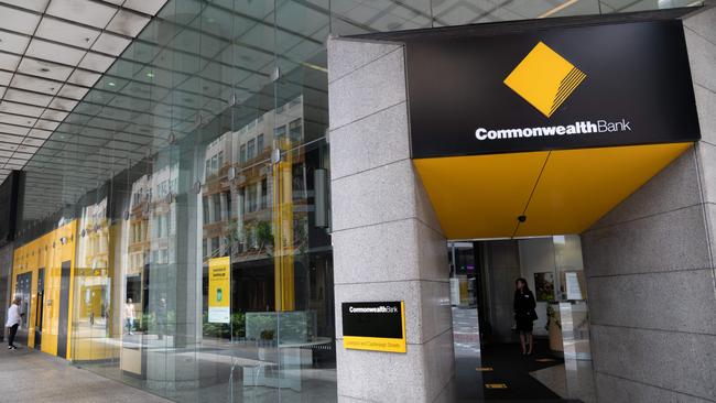 SYDNEY, AUSTRALIA - NewsWire Photos December 11, 2020: Commonwealth Bank Signage at a branch in the Sydney CBD. Picture: NCA NewsWire / James Gourley