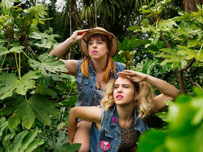 Michelle Brasier and Laura Frew in Double Denim Adventure Show.