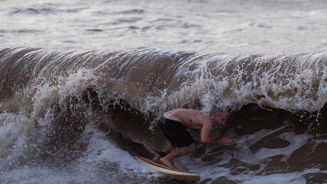 Top End Surfing at Nightcliff beach, Darwin. Picture: Pema Tamang Pakhrin