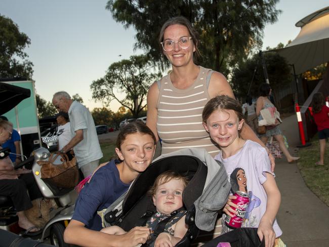 Aaliyah Lawrence, Neveah Lawrence, Sofia Lawrence, Tara Dimasi NYE 2024 in Mildura. Picture: Noel Fisher