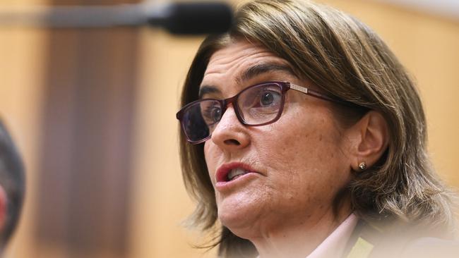 CANBERRA, AUSTRALIA, NewsWire Photos. OCTOBER 26, 2023: Governor of the Reserve Bank of Australia Michele Bullock appears before Senate estimates at Parliament House in Canberra. Picture: NCA NewsWire / Martin Ollman