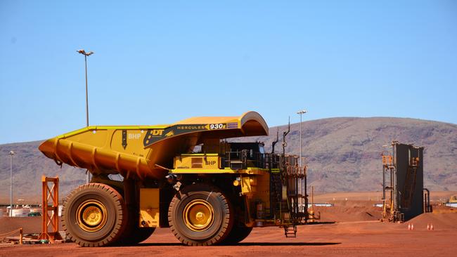 Singaporean iron ore futures sank 2.4 per cent to $US131 a tonne but are still trading at their highest levels since February. Picture by: Rebecca Le May