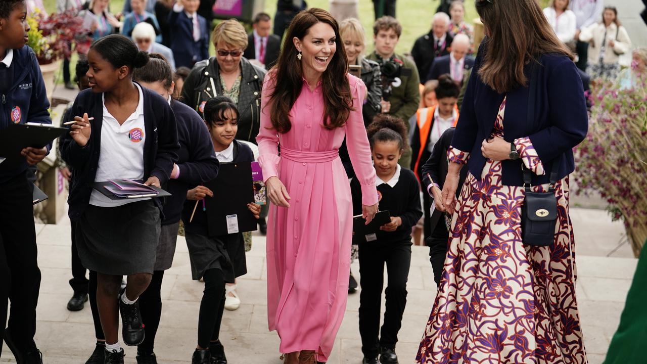 Kate was all smiles during the unexpected appearance. Picture: Jordan Pettitt-WPA Pool/Getty Images