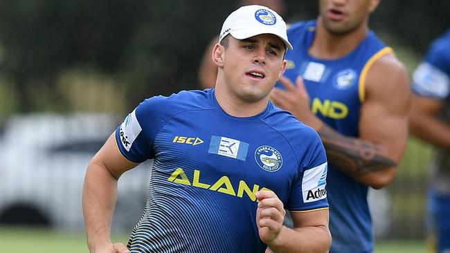 Reed Mahoney will start the season as Parramatta’s no.9. Picture: AAP Image/Dan Himbrechts