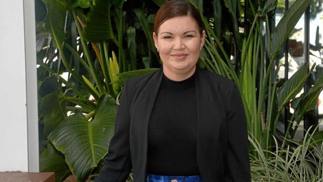 Di Booth, Investment Collective executive assistant, spoke to the Regional Women's Network in Rockhampton about making positive first impressions. Picture: Jann Houley