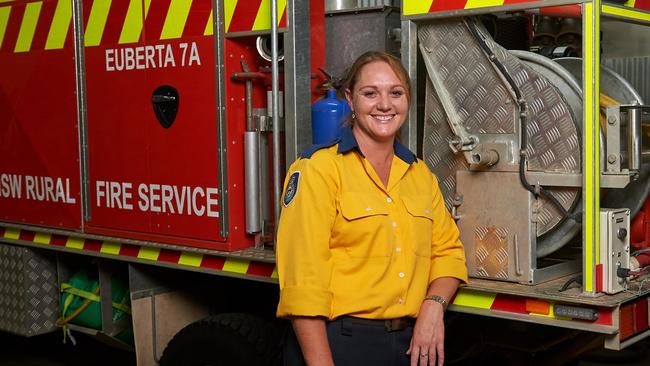 Ladysmith Rural Fire Service member Nicole Stanton says she has been in the firefighting community ever since she was a child. Picture: Michael Frogley