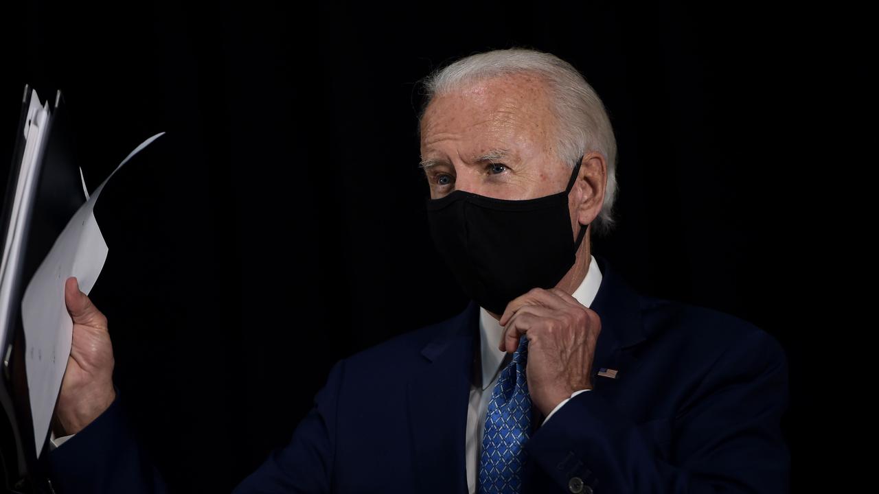 Joe Biden has announced he will not hold presidential campaign rallies during the pandemic. Picture: Brendan Smialowski/AFP