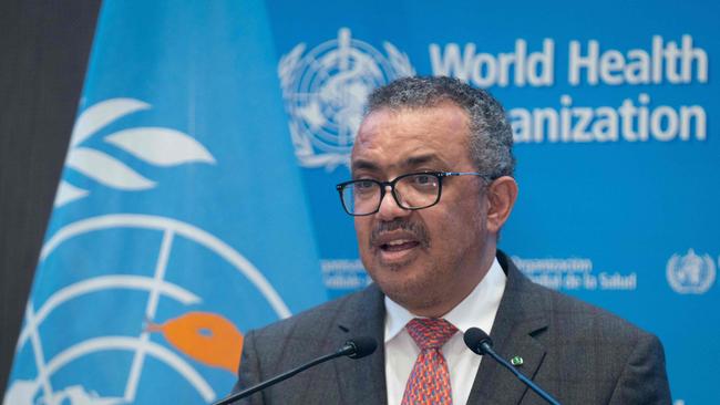 WHO Director-General Tedros Adhanom Ghebreyesus. Picture: AFP