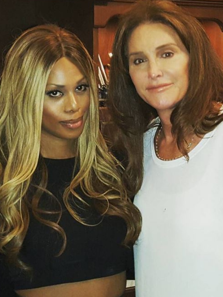 Caitlyn Jenner and transgender actress Laverne Cox. Picture: Instagram