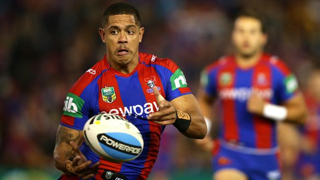 Dane Gagai will start at fullback for the Knights. Picture: Peter Lorimer.