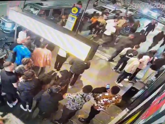 The incident played out just as clubbers were leaving Oxford St. Picture: NCA NewsWire