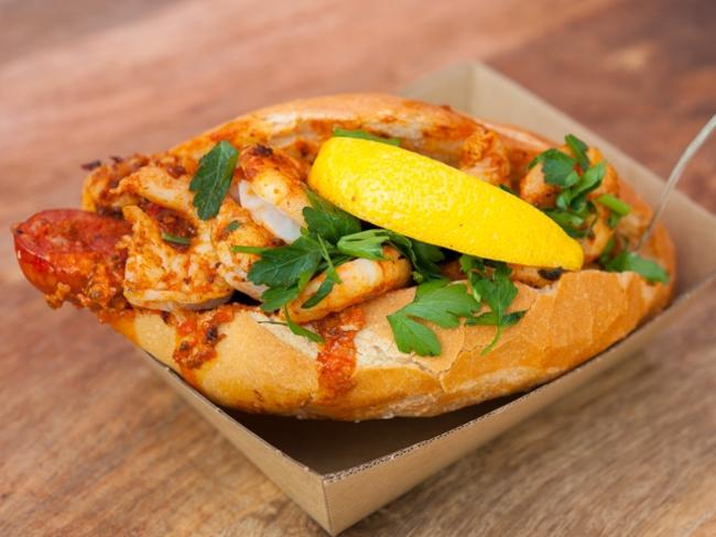 Prawn and chorizo combo roll.