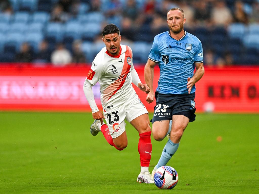 Sydney FC’s Rhyan Grant will retire a one-club man who will spend 18 seasons with the Sky Blues at the end of his recently-extended contract. Picture: Getty Images