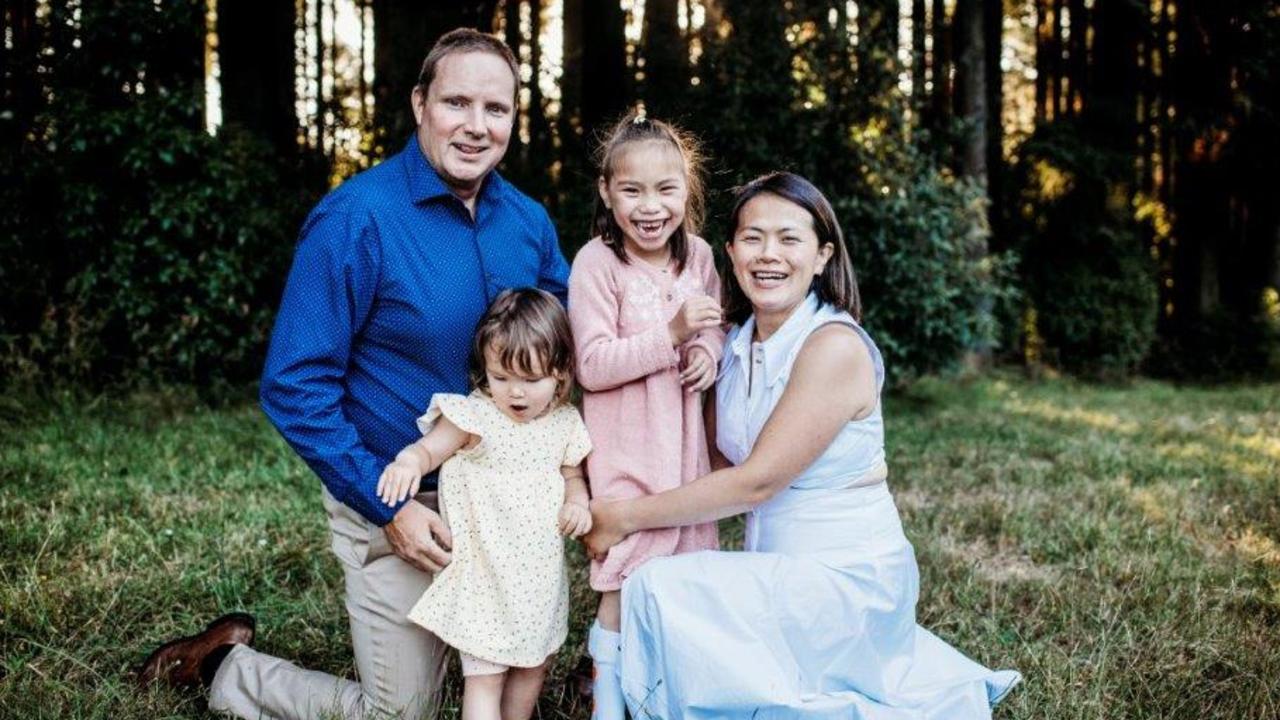 Yuliana Sopian and Luke Martin have a six-year-old, Emily, who has inherited the COL4A2 gene. They have had IVF and genetic testing to conceive their two-year-old daughter Bridget, who was born free of the condition.