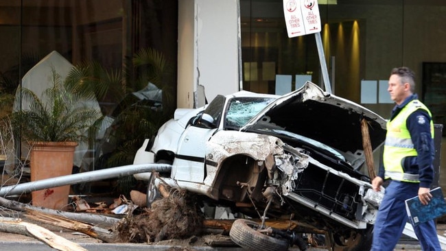 The scene of the crash on City Rd in Southbank in 2008.