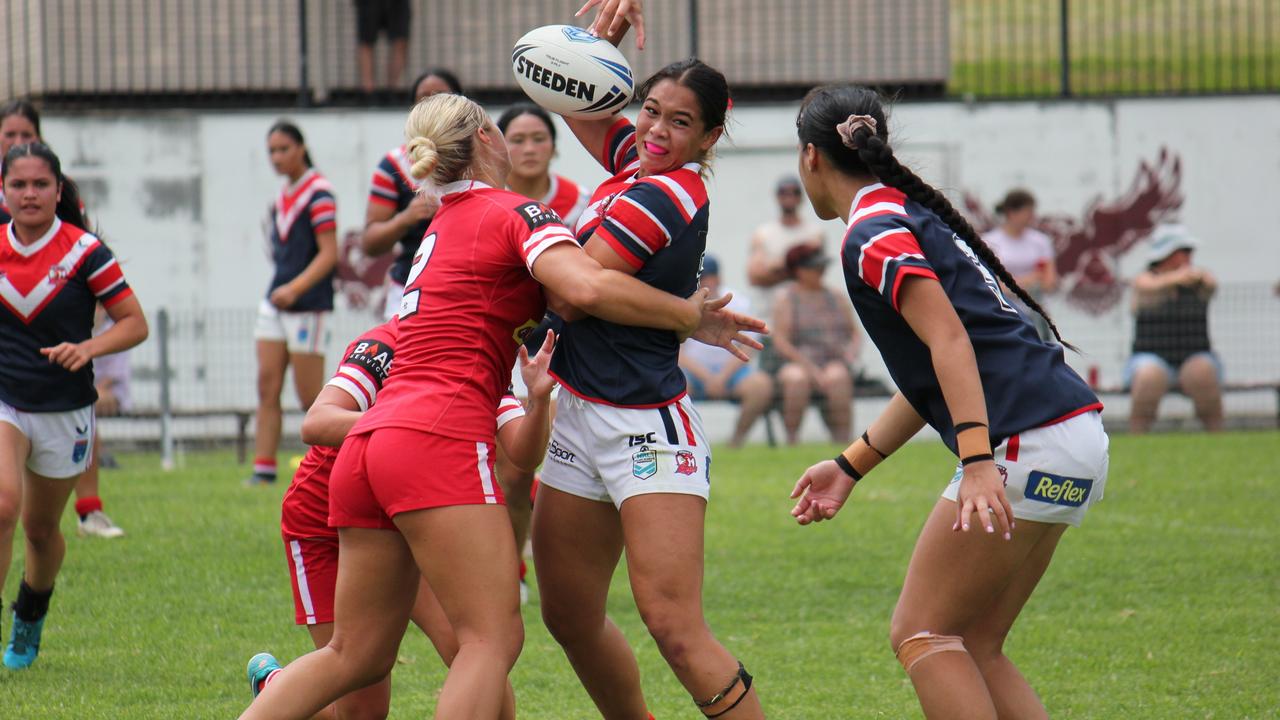Tyra Ekepati of the Sydney Roosters Tarsha Gale Cup side. Picture: Kevin Merrigan