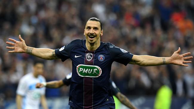 Paris Saint-Germain's Swedish forward Zlatan Ibrahimovic.