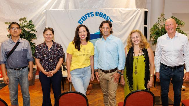 Six candidates, including four councillors, who spoke at a local climate action forum last year. (Left) Htun Htun Oo, Sally Townley, Tegan Swan, Jonathan Cassell, Donna Pike and Tony Judge. Picture: Rob Cleary