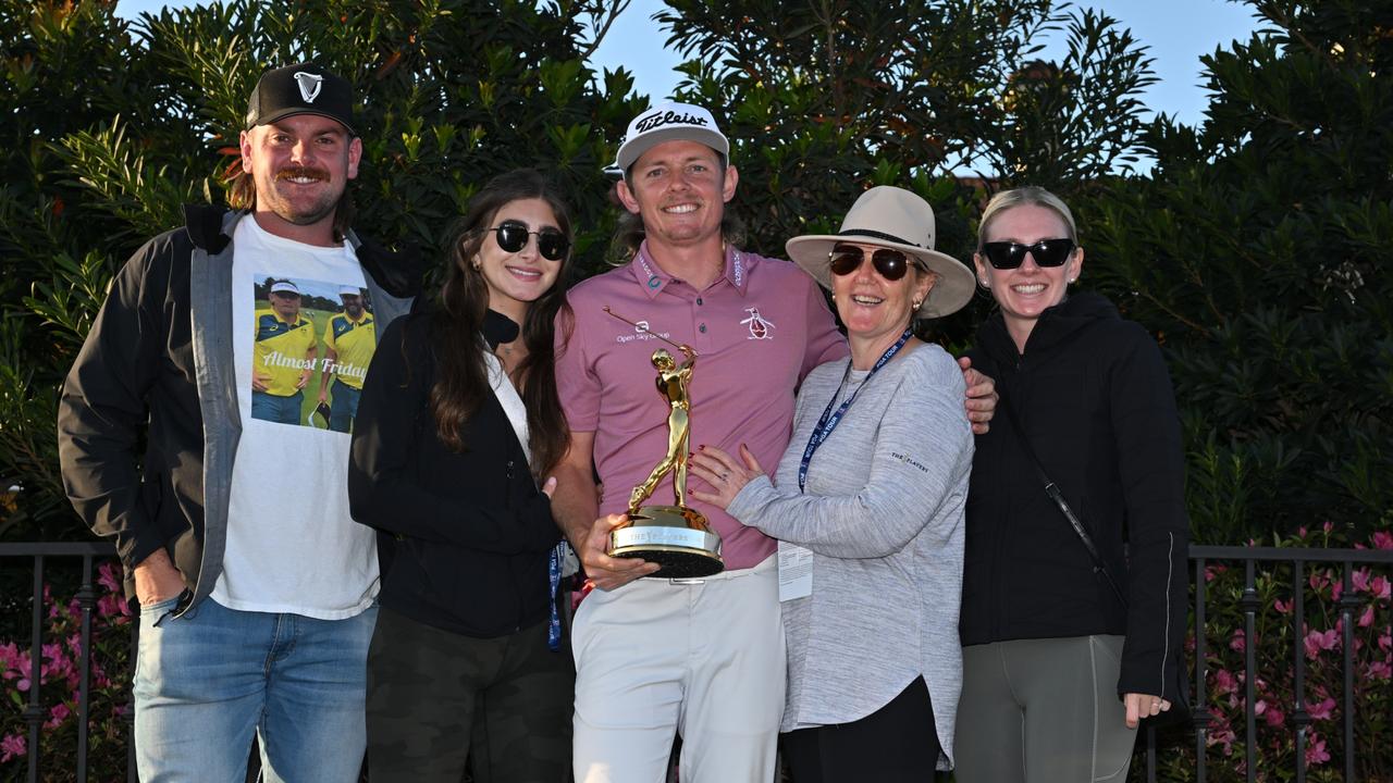 Cameron Smith won’t get a chance to celebrate with the The Players Championship trophy this year. Picture: Ben Jared/PGA Tour via Getty Images