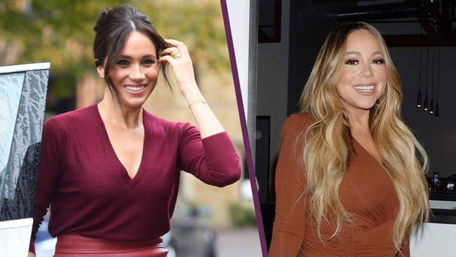 Mariah Carey, right, was a guest on Meghan’s podcast. Picture: Jeremy Selwyn/PA/Rex/Shutterstock/The Times