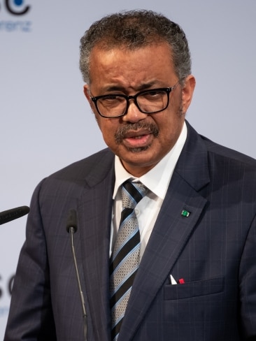 Director-General of the World Health Organisation Tedros Adhanom Ghebreyesus warns it's too early to suggest the coronavirus pandemic is at its "endgame". Picture: Getty Images
