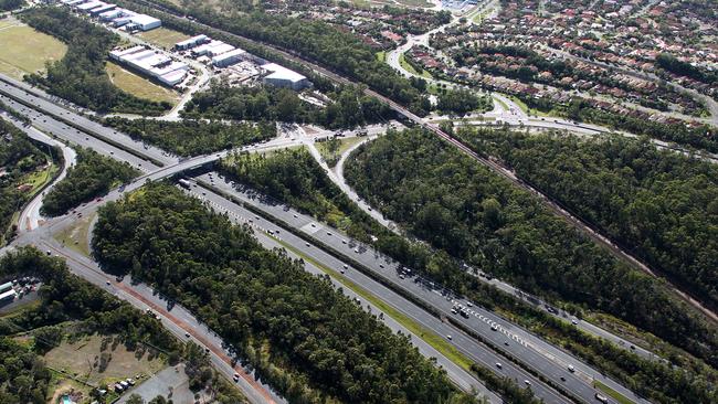 An aerial shot of the M1 at Gaven, near to where the development could take place.