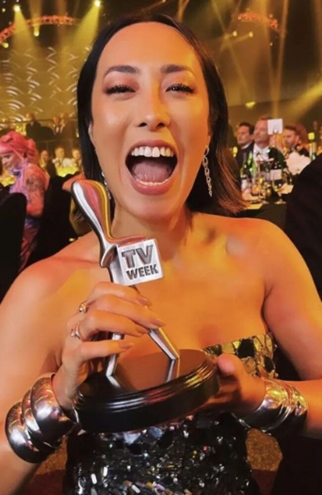 Melissa Leong posted her reaction to MasterChef winning most popular reality show. Picture: Instagram