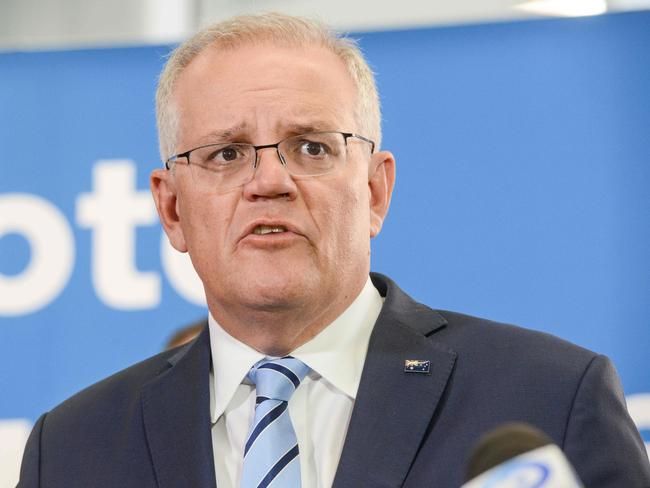 Prime Minister Scott Morrison has had a strong reaction to the war. Picture: NCA NewsWire / Brenton Edwards