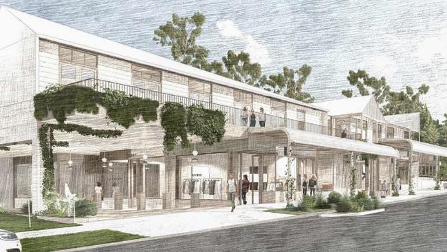 An artist impression of what the $14.1m Bangalow hotel would look like. Picture: Supplied