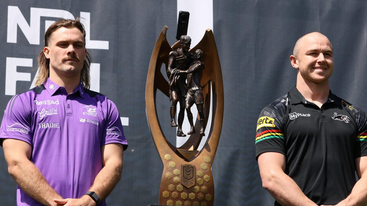 SYDNEY, AUSTRALIA - NewsWire Photos OCTOBER 3, 2024: Players at NRL Grand Final Fan Fest, Overseas Passenger Terminal, Circular Quay. Picture: NewsWire / Damian Shaw