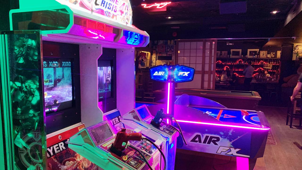 Japanese arcade machines at Goros. 