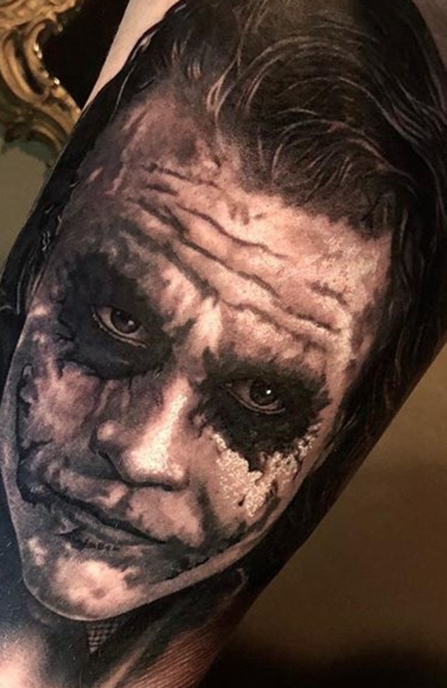 McQueen started his sleeve with this “sick Joker piece”.