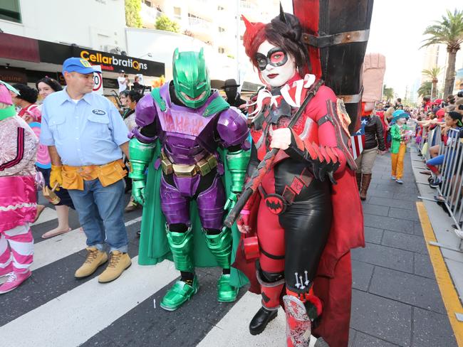 Pictured during the Superhero parade at Broadbeach as part of Supanova . Pic Mike Batterham