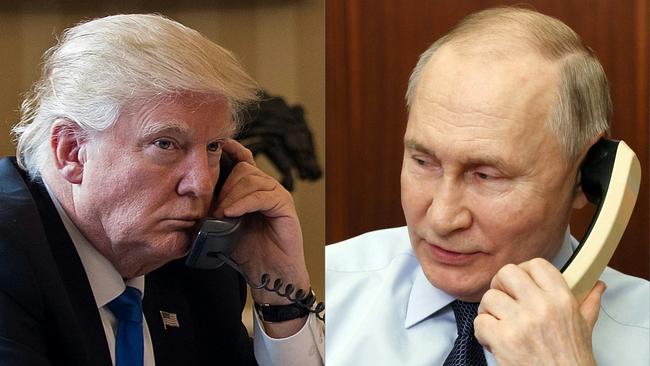 US President Donald Trump and Russian President Vladimir Putin. Pictures: AFP