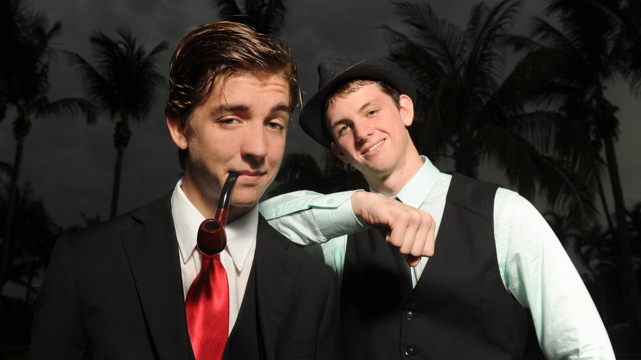 Liam Rushworth and Zach Edmondson at the Palmerston High School 2010 formal at SkyCity Casino.