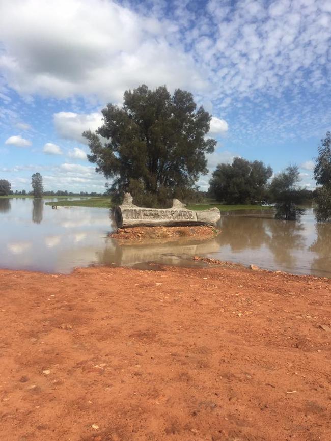 Wet conditions near Burcher. Picture: Facebook Tiare Jacobs